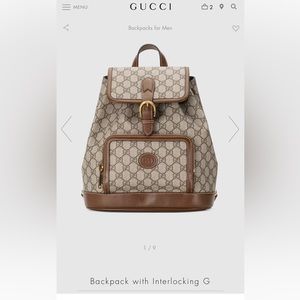 Authentic - Gucci Backpack